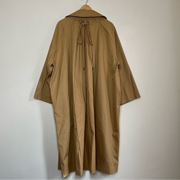 * RESERVED FOR DOROTHY * Gentle Herd Oversized Cotton Trench Coat in Beige - Picture 14 of 16